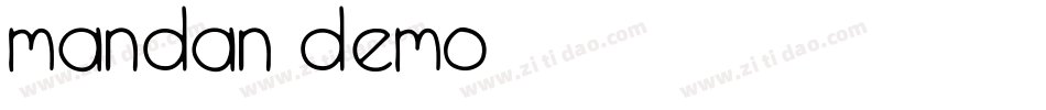 Mandan Demo字体转换